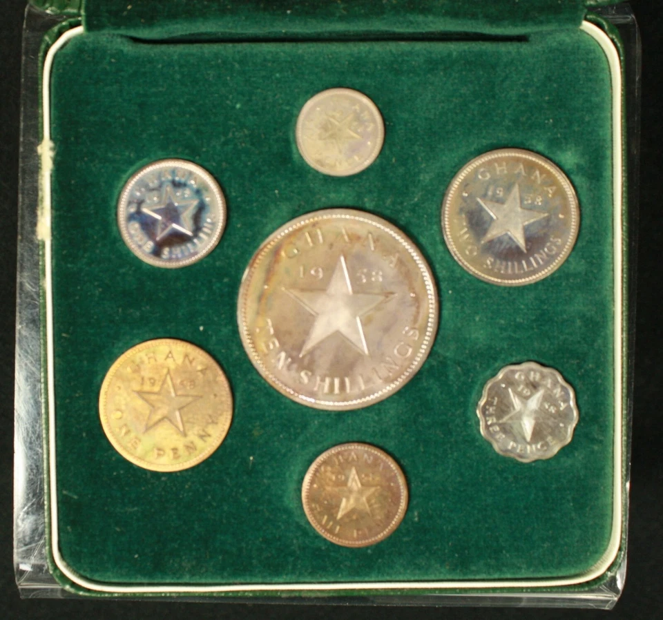 1958 Ghana 7pc Silver Proof Set W/OGP - Image 3 of 4