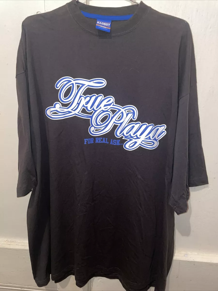 Sean John Notorious BIG Bad Boy Graphic T-Shirt Black Mens 2XL Vintage