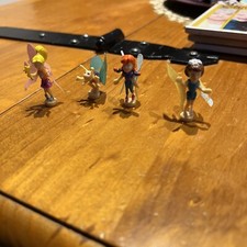 2001 Mattel Polly Pocket Flying School - Fairy Figures Complete Set