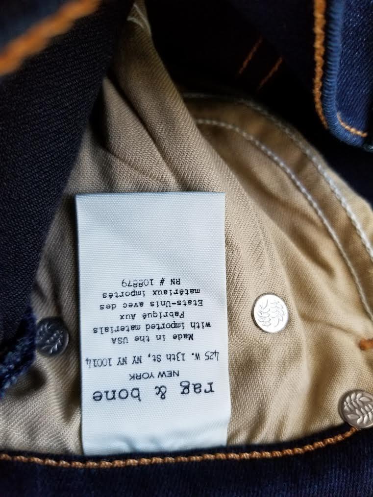 Jean Crop Taille Haute RAG & BONE Hana - Taille 24, Flare, NEUF Avec étiquette