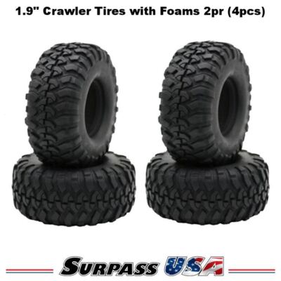 Surpass USA 1.9'' Crawler Tires w/ Foams Style ''Two'' 2pr (4pcs/set) Axial Traxxas