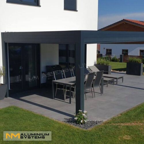 Pavillon nach Maß!Pergola Aluminium Lamellendach Gartenpavillon 4 m x 3,5 m - Bild 5 von 24