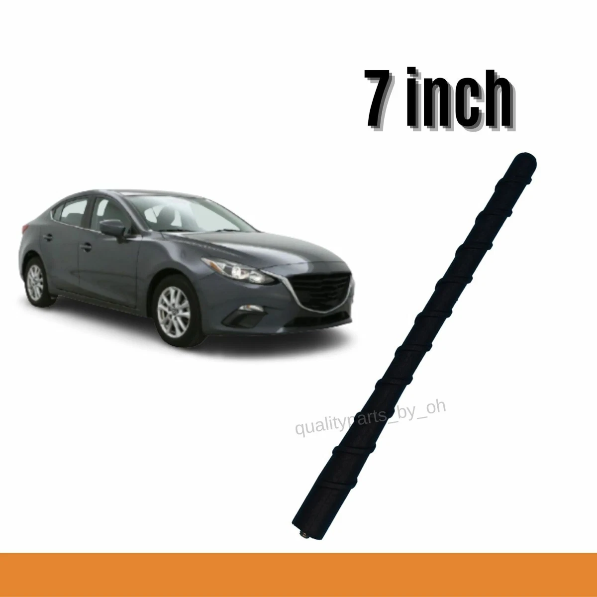 Mástil De Antena Corto De 6 3/4 Pulgadas 863090C020 Con Rosca De Acero Inoxidable Mastil De Antena~p137233624