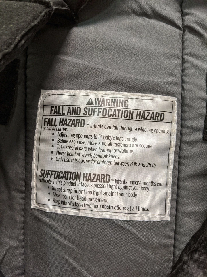 Infantino Black Convertible Carrier Newborn Baby - Image 3 of 4