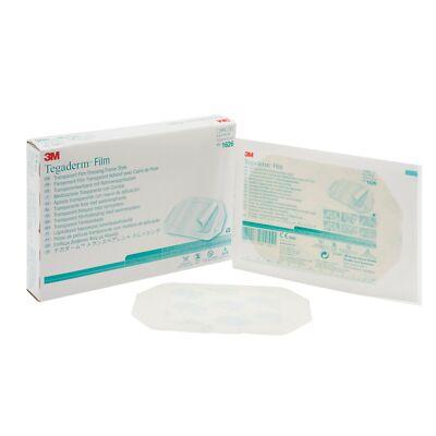Tegaderm Trans Adhesive Film Dressing Original Frame Style 4'' x 4-3/4'' BX of 50
