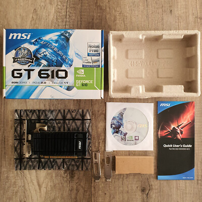 Sonstiges   MSI Nvidia Geforce GT610 (2 GB) HDMI | DVI | VGA   CIB | OVP | TOP