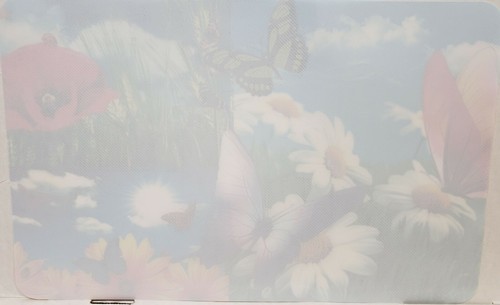 12 pc 3D Thin Plastic Set: 6 PLACEMATS & 6 COASTERS,BUTTERFLIES & FLOWERS,Mirtex - Picture 11 of 12
