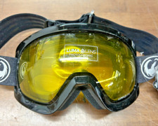 Dragon Luma Lens Unisex Adult Snow Goggles Black  Yellow - New w/o Box