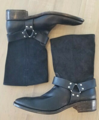 NWB RARE $850 PREMIATA GOODYEAR 9 9.5 ROPER WESTERN BIKER COWBOY BOOT DISTRESSED