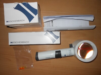 Eschenbach Optik Gmbh 1599144 LED DC Magnifier Handle & 155493 4x 16D Magnifying