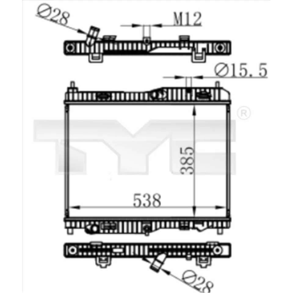 Radiateur Refroidisseur D'Eau Convient pour Ford Ecosport Fiesta VII HF Hj 1.0 - Photo 1/1