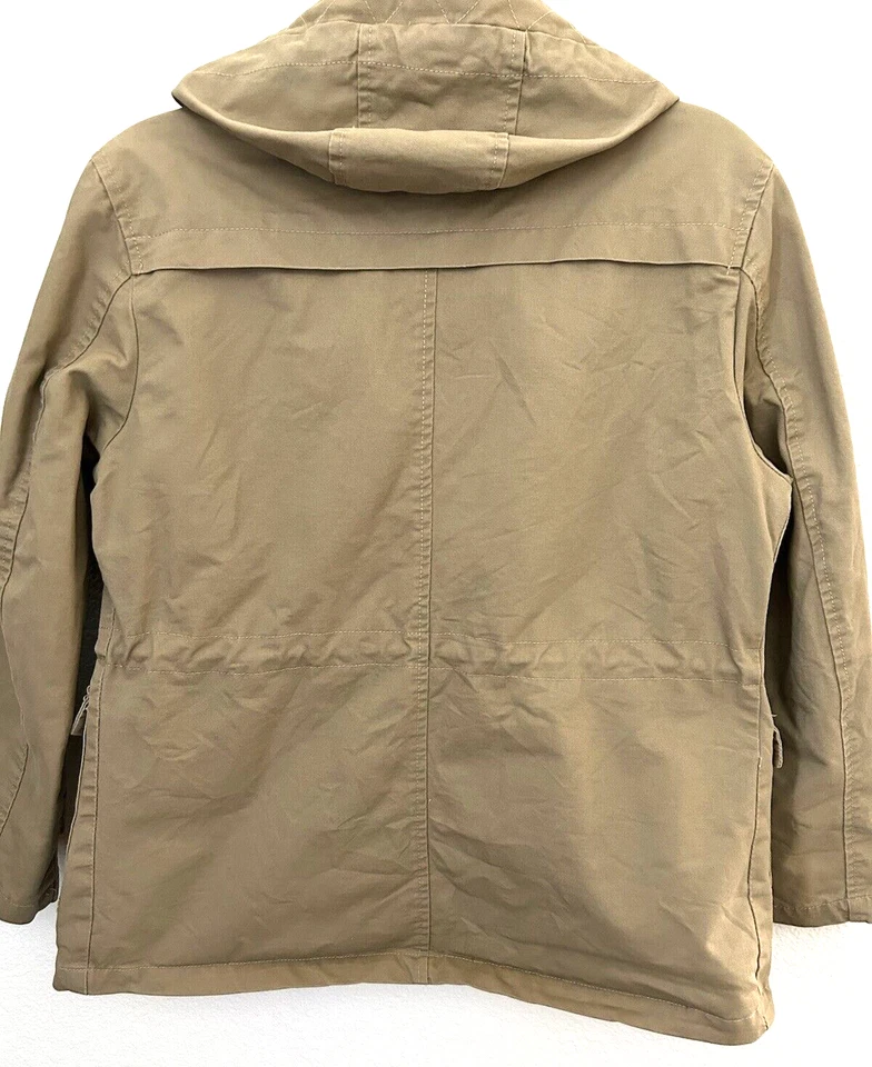 Chaqueta de Lona Field Chore Para Mujer Mediana Forrada Desmontable Capucha Granero Caminar Usada en Excelente Condición Foto 2 de 4