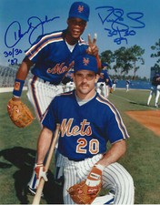 DARRYL STRAWBERRY HOWARD JOHNSON SIGNED 8X10 PHOTO AUTOGRAPHED NY METS *REPRINT*