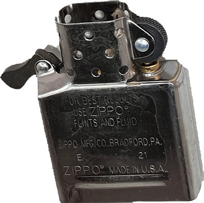 Original ZIPPO Chrom Einsatz  Insert Ersatzteil