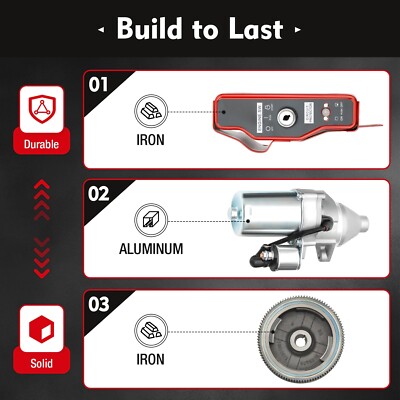 Electric Start Kit Flywheel Starter Motor For Honda GX390