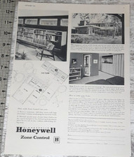 1954 Honeywell Vintage Print Ad Thermostat Zone Control Mcm Home Minneapolis Bw 1954 Honeywell Vintage Print Ad Thermostat Zone Control Mcm Home Minneapolis Bw