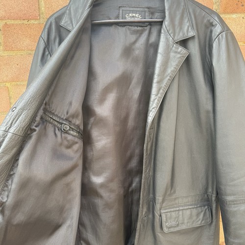 Vintage Camel Collection Soft Leather Jacket Amazing Condition Large(50) Black - Picture 7 of 15