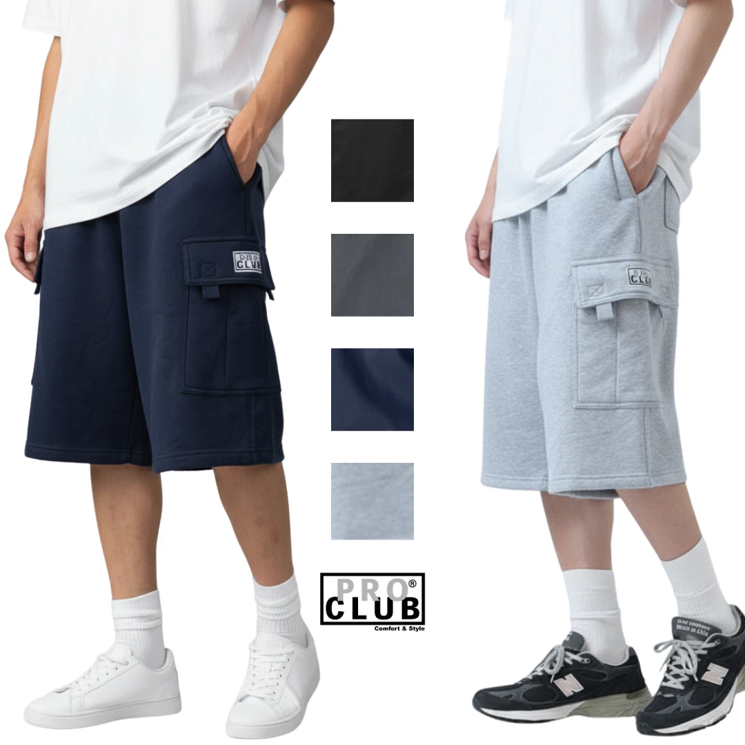 Pro Club Men's Fleece Cargo Shorts | eBay