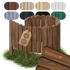 Floranica Rollborder Recinzione in legno di pino flessibile 100cm (accorciabile)