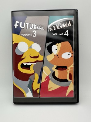Futurama Volume Three, Four (DVD)Seasons 3,4 Complete Seasons 8 Discs OOP NOS FS