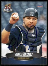 2016 Toledo Mud Hens MIGUEL GONZALEZ Signed Card autograph auto TIGERS WHITE SOX