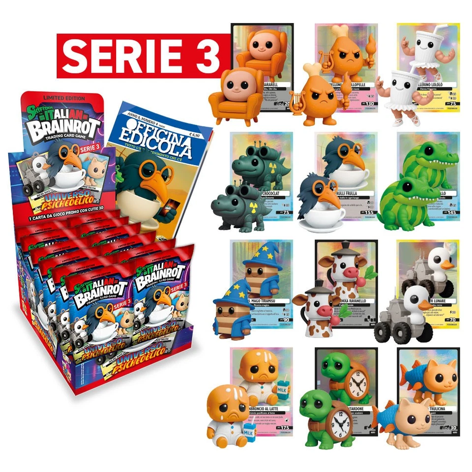 SKIFIDOL ITALIAN BRAINROT UNIVERSO PSICHEDELICO CUTIES ACTION FIGURES 3D SERIE 3