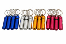 10 PACK Small Portable Pill Case with Keychain, Urekt Waterproof Aluminum Pill