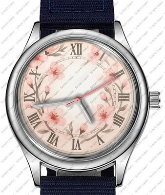 Sakura Whisper Cherry Blossom Roman Dial 38mm Ladies Wrist Watch