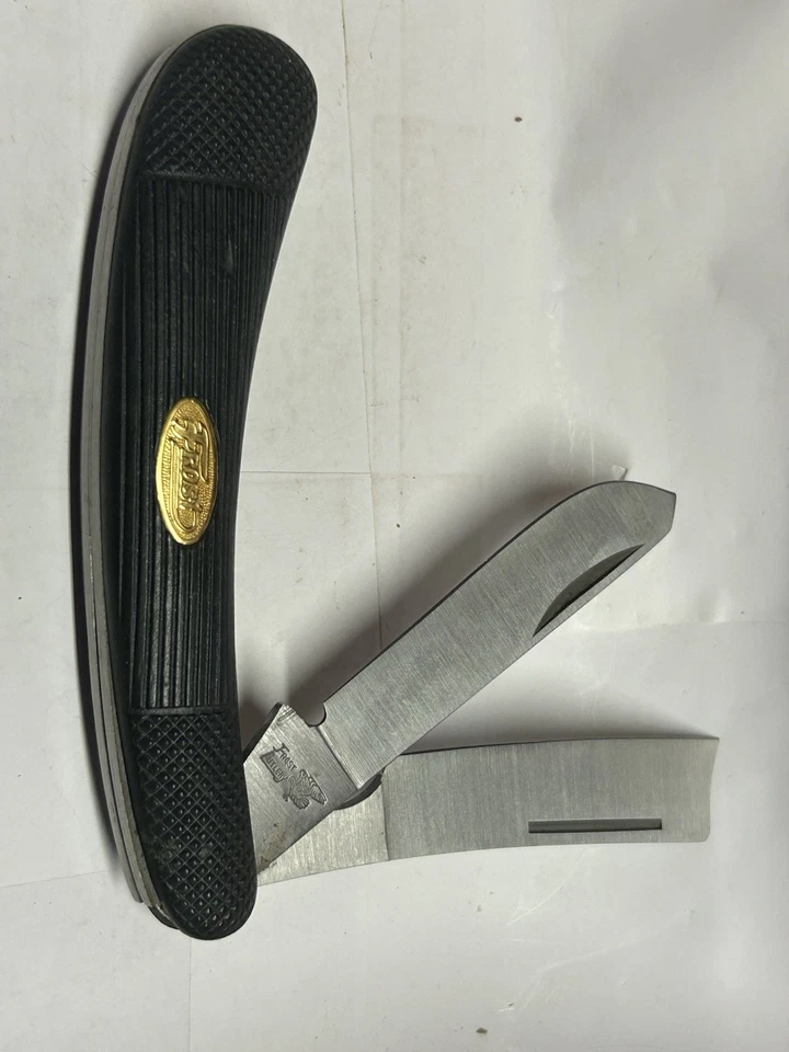 Faca de bolso dobrável Frost Cutlery aço cirúrgico 2 lâminas - Imagem 2 de 4