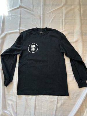 Rimas Entertainment El Ultimo Tour Black Skull Graphic Long Sleeve T-Shirt M