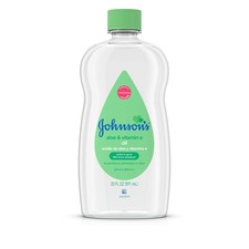 Johnson's Baby Oil, Mineral Oil Enriched with 20 Fl Oz Pack of 1 , 22347