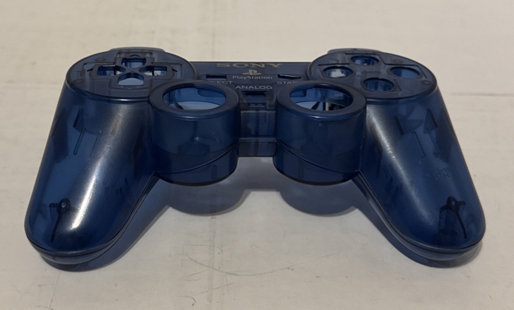 OEM PS2 DualShock 2 Ocean Blue Complete Housing Shell Set SCPH