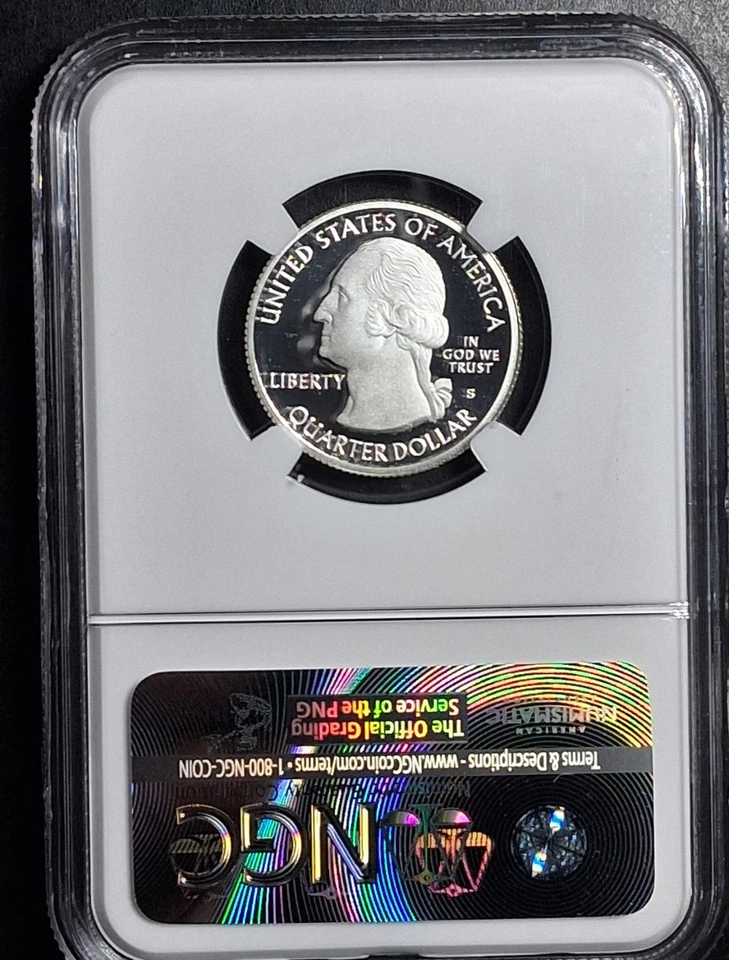 PF 70 Ultra Cameo 2015-S Clad Saratoga AND 2016-S Shawnee Silver Quarter NGC - Image 4 of 4
