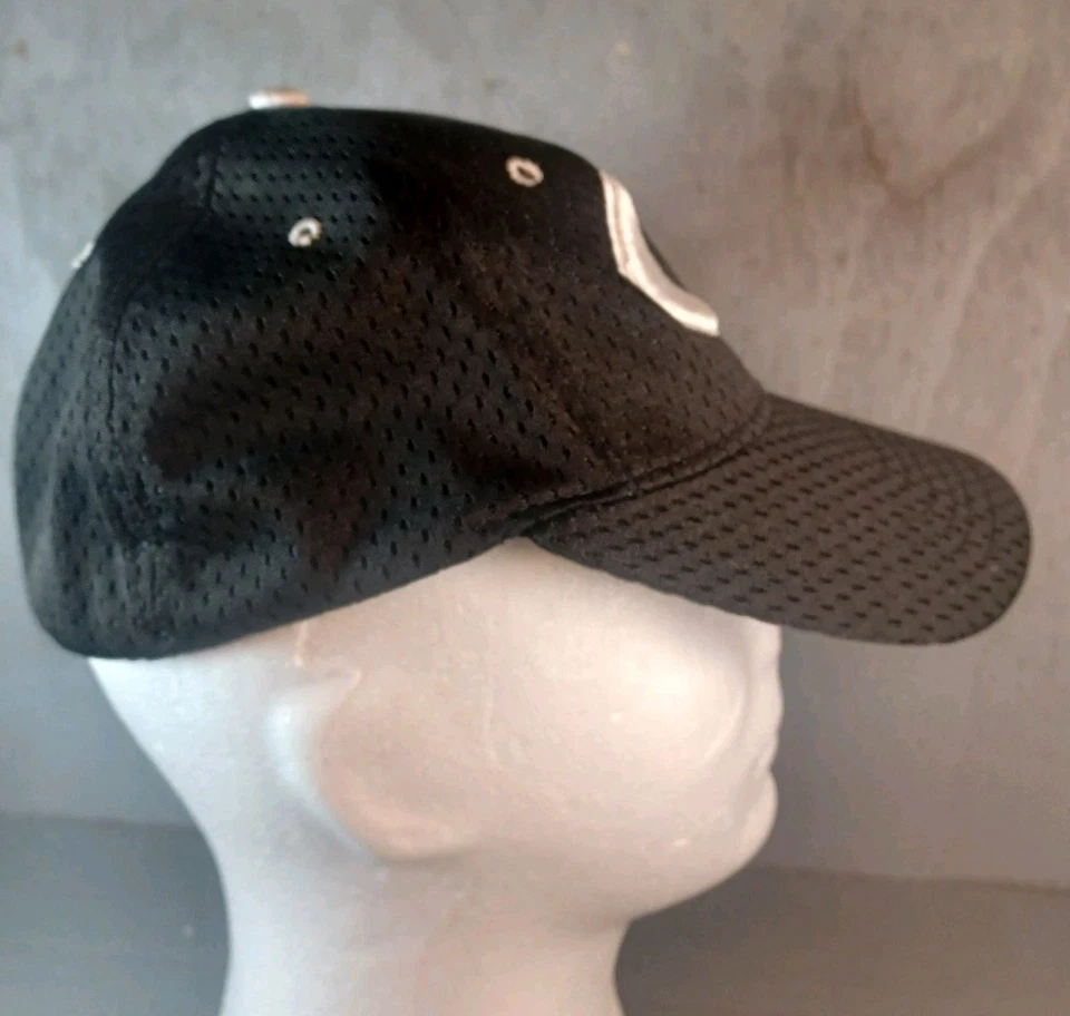Gorra de béisbol vintage negra bordada talla única de los Chicago Cubs Riddell  Foto 4 de 4