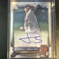 2025 Bowman Chrome Prospect Autographs Jonah Tong #CPA-JTO