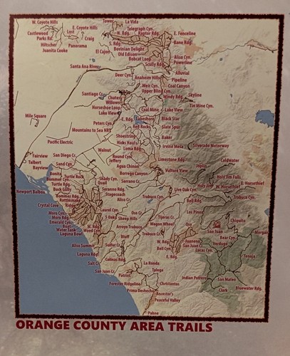 2016 Kalifornien Wanderkarte groß 40" x 60" (wird nicht mehr gedruckt) makellos!! - Bild 7 von 9