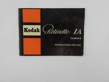 Vintage Kodak Retinette IA Camera Instruction Manual Booklet Guide