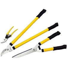 Hedge Shears Bypass Loppers  Secateurs Tree Pruning 3pc Garden Hand Tools Set