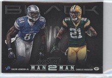 2012 Panini Black Man 2 187/349 Charles Woodson Calvin Johnson Jr #14 HOF 06ll