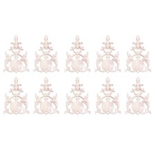 10X Gummi  Geschnitzt Applique Vintage Möbel   R8E64970