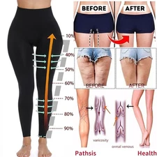 Anti Cellulite Women Compression Leggings High Waist Tummy Control Shaper Pants