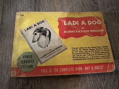 Lad: A Dog - Armed Services Edition WW2 1940s Wartime Pocket book US Army