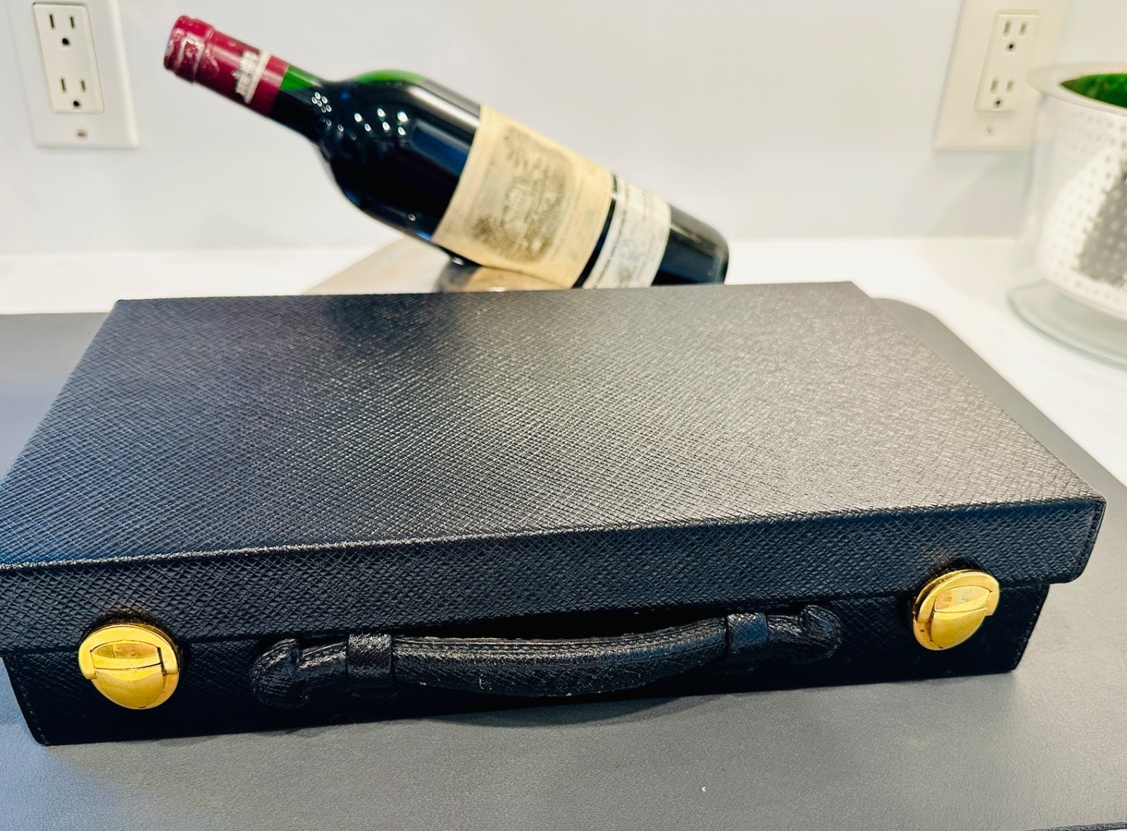 Jean Puiforcat Gustave Keller 950 Silver Art Deco Sterling  Travel Case Set Gift