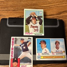 1978, 1979 and 1984 Topps Nolan Ryan (3) card lot