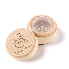 Wooden Tooth Fairy Box, Wood Tooth Boxes for Lost Teeth for Kids, Teeth Holder