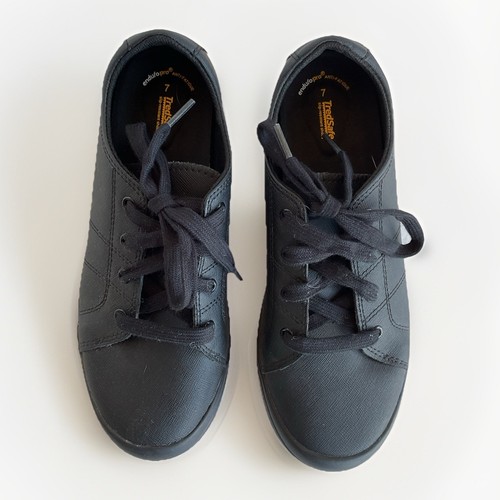 TREDSAFE Oil & Slip Resistant Shoes Black Leather Enduropro Womens Sz 7 - Picture 3 of 12