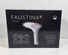 FAUSTINA 3-in-1 Home-Use IPL Hair Removal Skin Rejuvenation Acne, White LCD