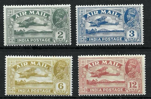 4 very nice unused Indian George V Air issues