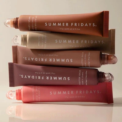 BRANDED Summer Fridays Lip Balm Moisturizing Mirror Lip Gloss Lip Vanilla Pink Sugar