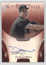 2013 Bowman Sterling Prospect Red Refractor 1/1 Tyler Danish #BSAP-TDA Auto 0o8o